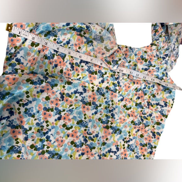 Abercrombie & Fitch Multicolor Floral Ruffle Sleeveless Sun‎ Dress NWT- Medium - Picture 6 of 12